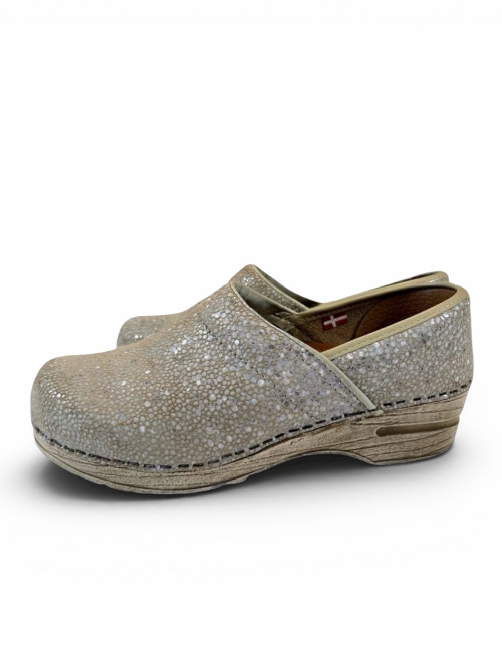 Sanita Alisa Leather Printed Danish Clogs